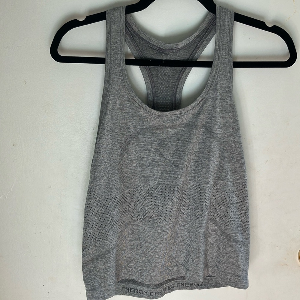 Lululemon Athletica Gray Crop Tank Top Relaxed Fit